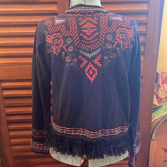 Embroidered Johnny Was bolero style jacket - Picture 2 of 6